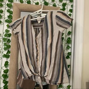 Colorful striped top